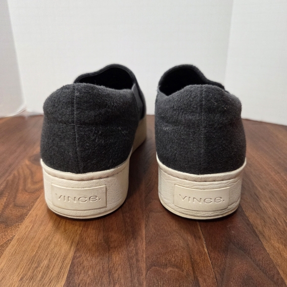 Vince Warren Low Top Platform Slip On Wool Platform Sneaker Size 9 - Picture 5 of 12